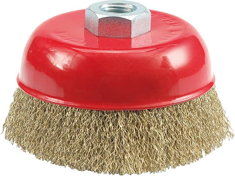 Cup brush 100mm, crimped wire 6971